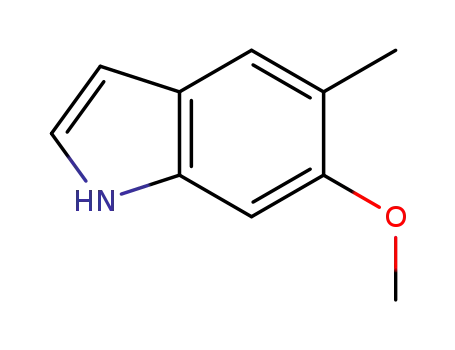 Molecular Structure of 1071973-95-9 (6-Methoxy-5-Methyl 1H-indole)
