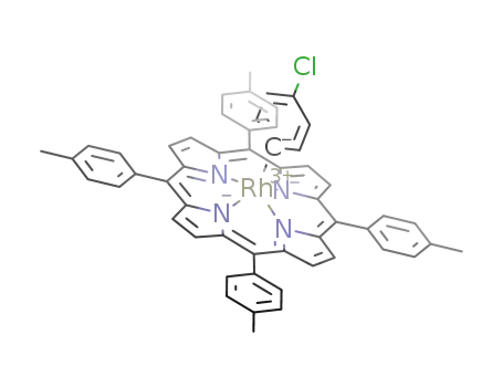 Rh(tetra-p-tolylporphyrinato)(4-chlorophenyl)