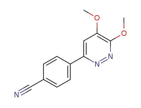 4-(5,6-dimethoxypyridazin-3-yl)benzonitrile