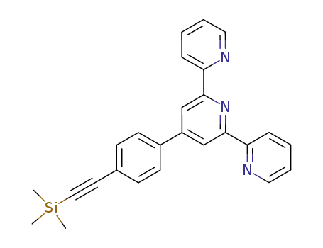 Molecular Structure of 187026-87-5 (4'-<4-<2-(trimethylsilyl)-1-ethynyl>phenyl>-2,2':6',2''-terpyridine)