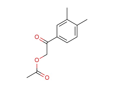 Molecular Structure of 1134334-96-5 (2-(3,4-dimethylphenyl)-2-oxoethyl acetate)