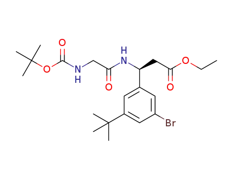 (S)-3-(3-bromo-5-tert-butylphenyl)-3-(2-tert-butoxycarbonylaminoacetylamino)propionic acid ethyl ester