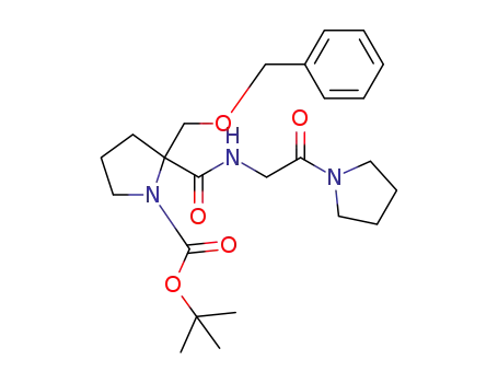 tert-butyl 2-(benzyloxymethyl)-2-(2-oxo-2-(pyrrolidin-1-yl)ethylcarbamoyl)pyrrolidine-1-carboxylate
