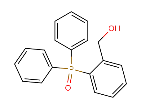 Molecular Structure of 68718-89-8 (Benzenemethanol, 2-(diphenylphosphinyl)-)