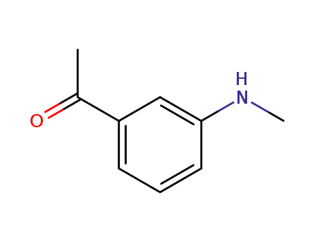 Molecular Structure of 42865-75-8 (Ethanone, 1-[3-(methylamino)phenyl]- (9CI))