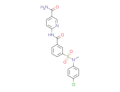 6-(3-(N-(4-chlorophenyl)-N-methylsulfamoyl)benzamido)nicotinamide