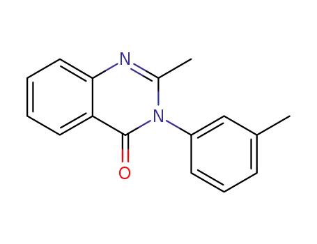 Molecular Structure of 22288-99-9 (2-methyl-3-(3-methylphenyl)quinazolin-4(3H)-one)