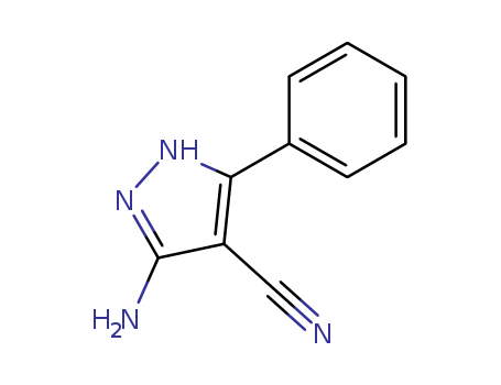 1H-Pyrazole-4-carbonitrile,3-amino-5-phenyl- cas  42754-61-0