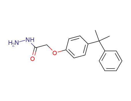 Molecular Structure of 70757-64-1 (2-[4-(1-METHYL-1-PHENYLETHYL)PHENOXY]ACETOHYDRAZIDE)