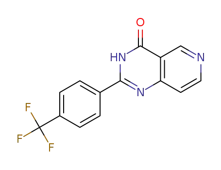 Molecular Structure of 1651175-57-3 (2-(4-trifluoromethylphenyl)pyrido[4,3-d]pyrimidin-4-one)