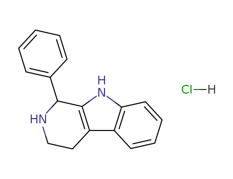 Molecular Structure of 3574-01-4 (1-phenyl-2,3,4,9-tetrahydro-1H-beta-carboline hydrochloride)
