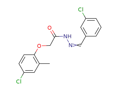2-(4-chloro-2-methylphenoxy)-N'-[-(2-chlorophenyl)methylidene]acetohydrazide