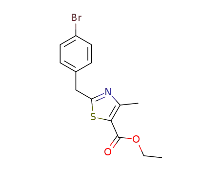 2-(4-bromobenzyl)-4-methylthiazole-5-carboxylic acid ethyl ester