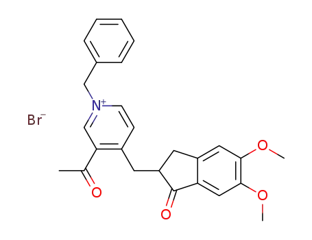 1-benzyl-3-acetyl-4-(5,6-dimethoxy-1-oxo-2,3-dihydro-1H-inden-2-yl) methyl pyridinium bromide