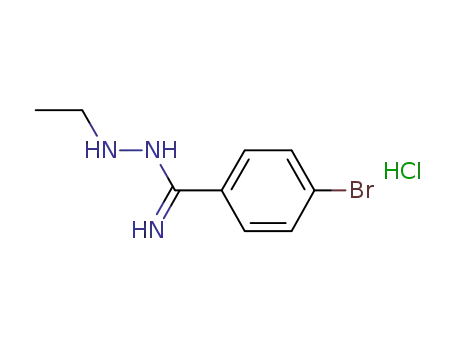 Molecular Structure of 1184174-26-2 (4-bromo-N'-ethylbenzimidohydrazide hydrochloride)