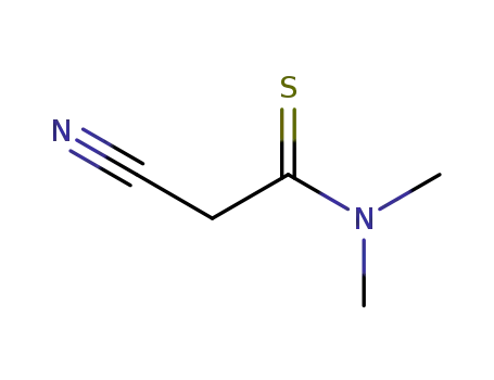 Molecular Structure of 146561-43-5 (Ethanethioamide, 2-cyano-N,N-dimethyl- (9CI))