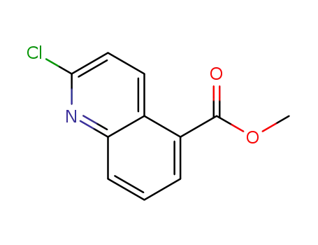 Molecular Structure of 1192569-38-2 (2-Chloro-5-quinolinecarboxylic acid methyl ester)