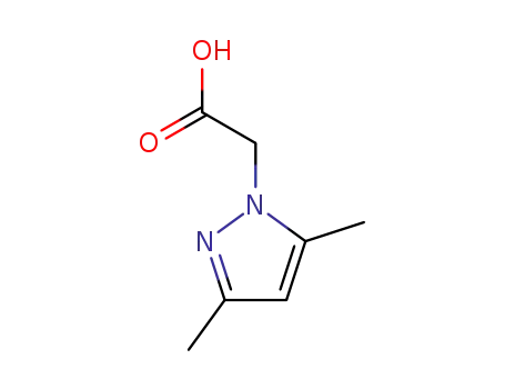 Molecular Structure of 16034-49-4 ((3,5-DIMETHYL-PYRAZOL-1-YL)-ACETIC ACID)