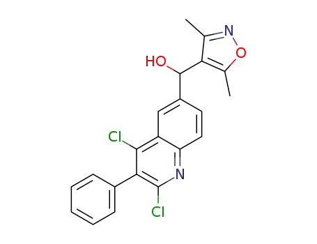 (2,4-dichloro-3-phenylquinolin-6-yl)(3,5-dimethylisoxazol-4-yl)methanol