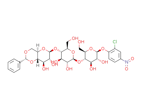 4,6-O-benzylidene-2-chloro-4-nitrophenyl cellotrioside
