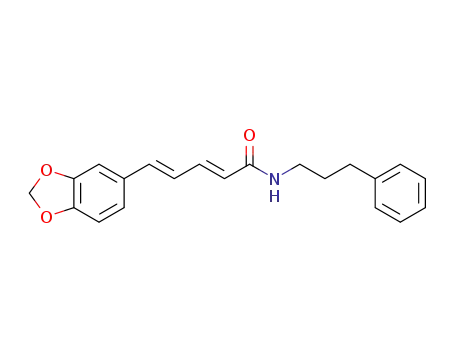 (2E,4E)-5-(1,3-benzodioxol-5-yl)-N-(3-phenylpropyl)-2,4-pentadienamide