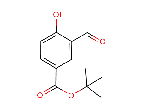 Molecular Structure of 1224157-88-3 (tert-Butyl 3-formyl-4-hydroxybenzoate)