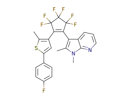 1-(1,2-dimethyl-7-azaindol-3-yl)-2-[2-methyl-5-(4-fluorophenyl)-3-thienyl]perfluorocyclopentene