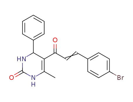 5-[3-(4-bromophenyl)-2-propenoyl]-6-methyl-4-phenyl-3,4-dihydropyrimidin-2(1H)-one