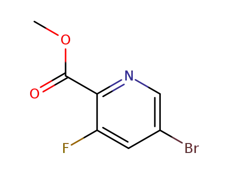 Molecular Structure of 1211538-72-5 (Methyl 5-broMo-3-fluoropyridine-2-carboxylate)