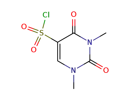 Molecular Structure of 124788-36-9 (1,3-DIMETHYL-2,4-DIOXO-1,2,3,4-TETRAHYDROPYRIMIDINE-5-SULFONYL CHLORIDE)