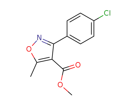 4-Isoxazolecarboxylic acid, 3-(4-chlorophenyl)-5-Methyl-, Methyl