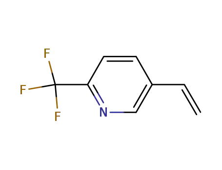 Molecular Structure of 1133879-76-1 (2-(trifluoroMethyl)-5-vinylpyridine)