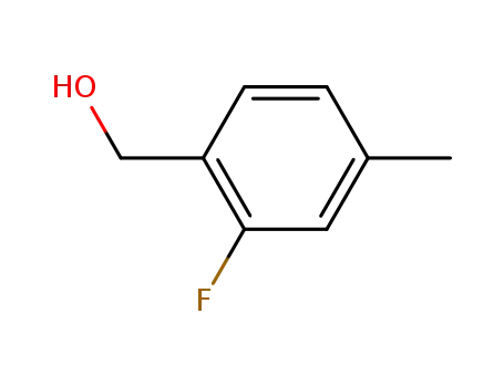 Molecular Structure of 252004-38-9 (Benzenemethanol, 2-fluoro-4-methyl- (9CI))