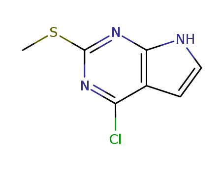 4-chloro-2-(methylthio)-7H-pyrrolo[2,3-d]pyrimidine
