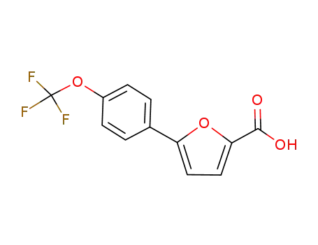 Molecular Structure of 638160-01-7 (5-[4-(TrifluoroMethoxy)phenyl]furan-2-carboxylic Acid)