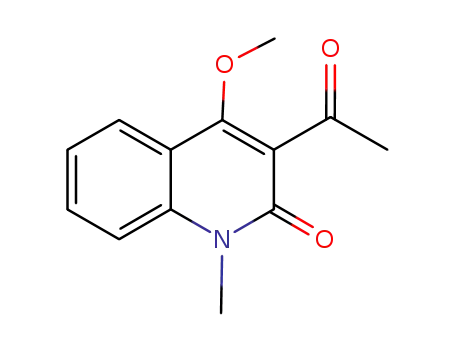 Molecular Structure of 956111-57-2 (3-acetyl-4-methoxy-1-methylquinolin-2(1H)-one)