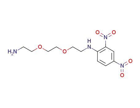 Molecular Structure of 929521-54-0 (N-(2-(2-(2-aminoethoxy)ethoxy)ethyl)-2,4-dinitroaniline)
