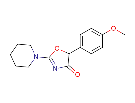 5-(4-methoxyphenyl)-2-(piperidin-1-yl)oxazol-4(5H)-one