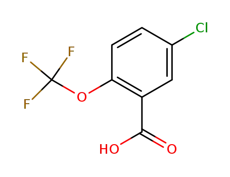Molecular Structure of 959749-82-7 (5-chloro-2-(trifluoromethoxy)benzoic acid)