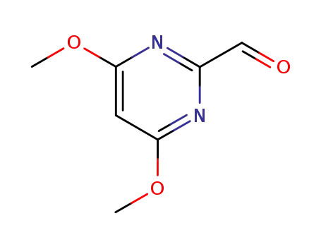 Molecular Structure of 125966-89-4 (4,6-Dimethoxypyrimidine-2-carboxaldehyde)