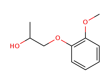 Molecular Structure of 64120-49-6 (1-(2-METHOXYPHENOXY)-2-PROPANOL)