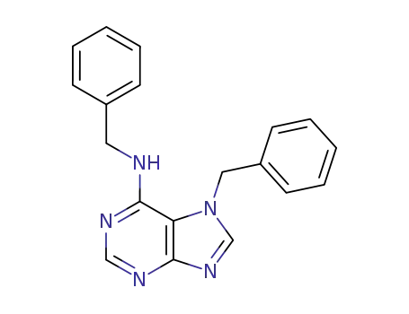 Molecular Structure of 4059-08-9 (N<sup>6</sup>,7-dibenzyladenine)
