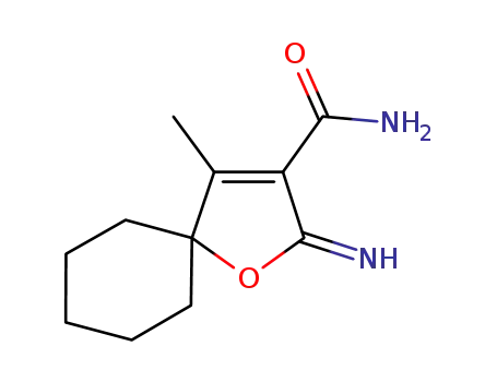Molecular Structure of 1108179-88-9 (2-imino-3-carbamoyl-4-methyl-5,5-pentamethylene-2,5-dihydrofuran)