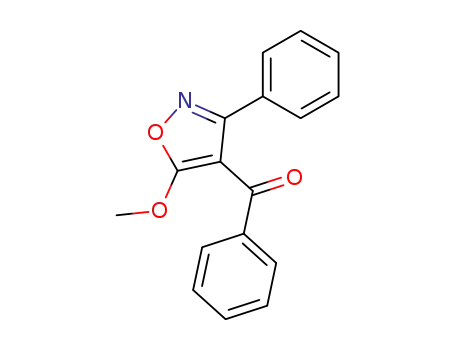 Molecular Structure of 41914-65-2 (1-(5-methoxy-3-phenylisoxazol-4-yl)(phenyl)methanone)