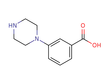 Molecular Structure of 446831-28-3 (3-(Piperazin-1-yl)benzoic acid)