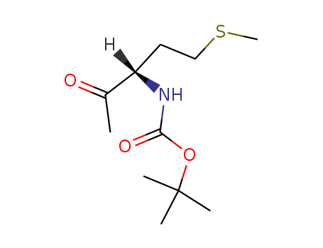 Molecular Structure of 126027-08-5 (Carbamic acid, [(1S)-1-[2-(methylthio)ethyl]-2-oxopropyl]-,
1,1-dimethylethyl ester)