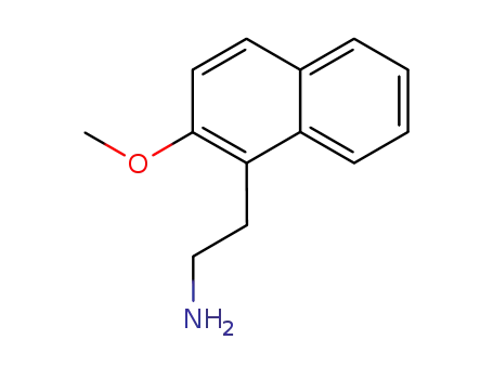 Molecular Structure of 156482-75-6 (2-(2-methoxy-1-naphthyl)ethanamine(SALTDATA: HCl))
