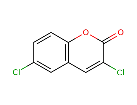 Molecular Structure of 20882-68-2 (2H-1-Benzopyran-2-one, 3,6-dichloro-)