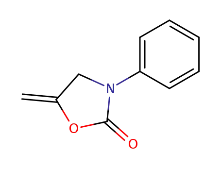 Molecular Structure of 112474-32-5 (2-Oxazolidinone, 5-methylene-3-phenyl-)