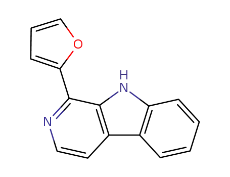 Molecular Structure of 50892-81-4 (1-(2-Furyl)-pyrido(3,4-b)indole)